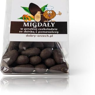 Миндаль в темном шоколаде с апельсиновой цедрой