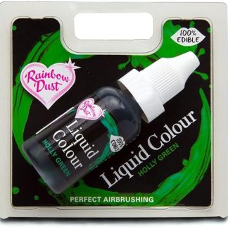 Жидкая пищевая аэрографическая краска Rainbow Dust, зеленая, 16 мл