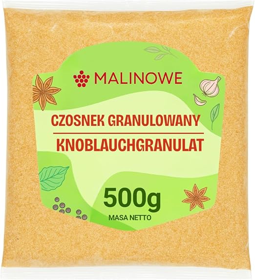 Гранулированный чеснок с малиной, 500 г, сушеный, натуральный, с превосходным ароматом.