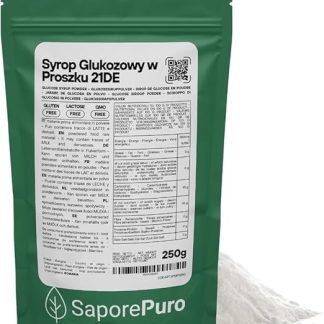Сухой глюкозный сироп SaporePuro 250 г – идеально подходит для мороженого, сорбетов и десертов.