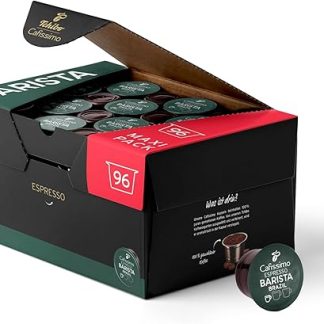 Капсулы Tchibo Caffissimo Espresso Brasil, 96 шт., арабика, средняя обжарка, низкое содержание кофеина.