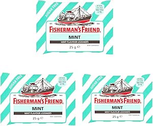 Мятные леденцы «Рыбацкий друг» (с сахаром) – 3 пакетика по 25 г