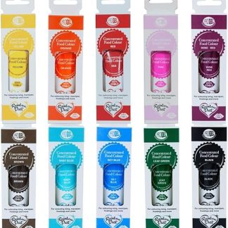 Профессиональный пищевой краситель-гель Rainbow Dust ProGel, 10 цветов.