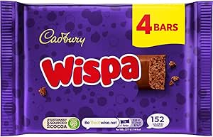 Шоколадный батончик Cadbury Wispa, 27,9 г, 4 шт. (1 упаковка)