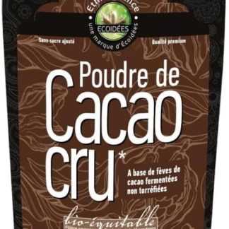 Органический какао-порошок - нерафинированный какао-порошок - без сахара - премиум качества 200 г Ecoideées