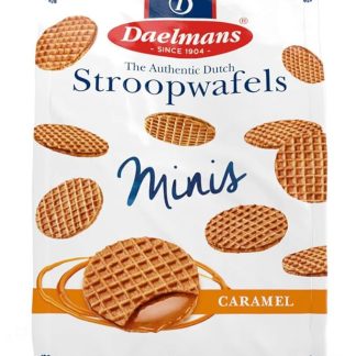 Daelmans Stroopwafels - мини-карамельные штрупвафели - 25 х 8 г в нижнем пакете - настоящие голландские карамельные вафли - штрупвафели