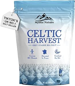 Морская кельтская соль Mystic Nature – 500 г 100% натуральная нерафинированная кельтская соль собрана вручную с использованием экологически чистых и устойчивых методов Содержит более 82 минералов Бренд