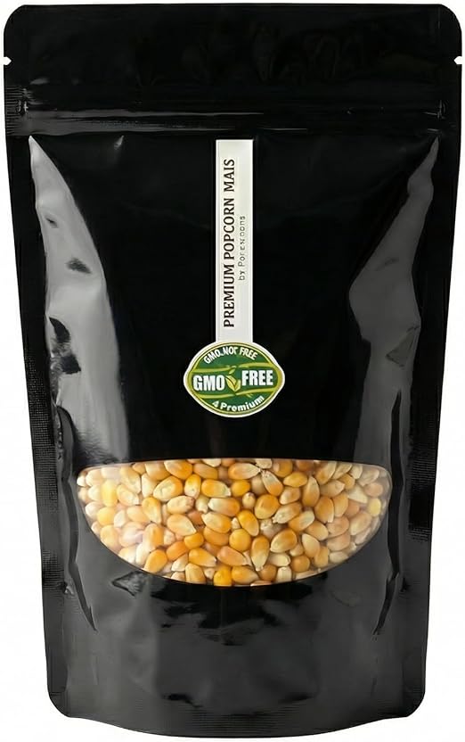 Кукурузный попкорн Premium Butterfly Popcorn 500 г, увеличенный объем лопания 1:46, в упаковке, сохраняющей вкус, без ГМО.