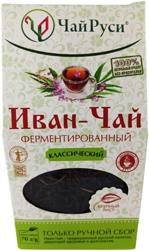 rumarkt Ivan Chai Оригинальный ферментированный листовой чай, 70 г, с шиповником