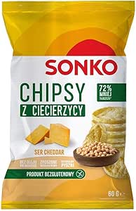 Чипсы из нута Sonko со вкусом чеддера, 60 г