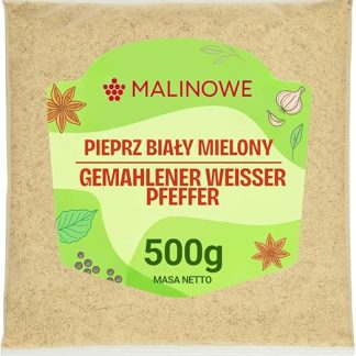 Молотый белый перец с малиной, 500 г, ароматный и свежий.