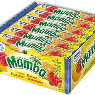 Фруктовые жевательные конфеты Mamba, 18 штук (упаковка из 24 штук)