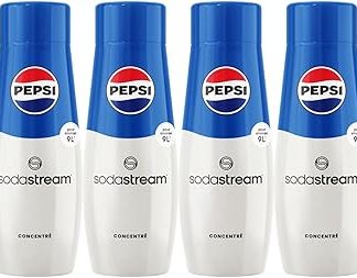 Сироп SodaStream Pepsi Cola – 1 бутылка рассчитана на 9 литров готового напитка, который готовится за несколько секунд и всегда остается свежим, 6 штук в упаковке (6 x 440 мл)