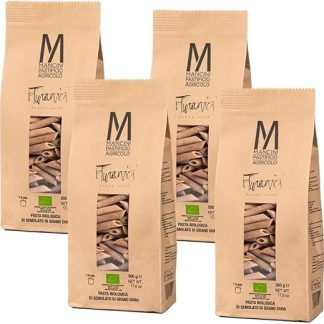 Mancini Pastificio Agricolo - Пенне гладкие зерна Turanici 2 кг (4 упаковки по 500 гр)