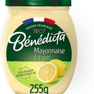 Лимонный майонез Benedicta, банка 255 мл