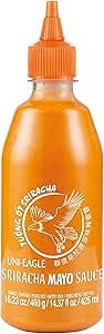Соус чили UNI-EAGLE Sriracha Mayo Сливочный чили с перцем чили и чесноком Острый тайский соус чили Идеально подходит в качестве соуса и приправы 1 x 430 мл