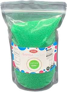 1 кг цветного сахара, ароматизированного сахара для сахарной ваты яблочный вкус