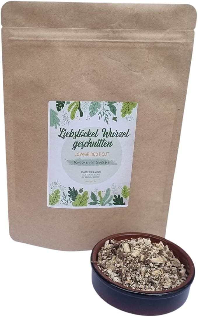 IGART FOOD & WOOD Корень любистка, сушеный, нарезанный, Levisticum Officinale, традиционная польская приправа для супов и соусов, герметичная упаковка (200 г)