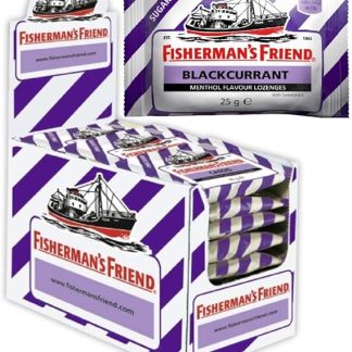 Бонбоны Fischerman's Friend Menthol-Lutschbonbon mit Suesstoff, Yoganisbeer-Geschmack, 25 г (24 шт. упаковки)