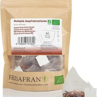 FRISAFRAN - Органический настой из лесных ягод в пирамидках Расслабляющий Богат витаминами - 60 штук