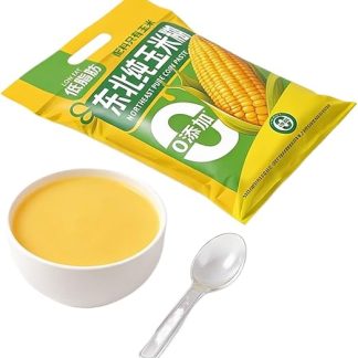 Кукурузная мука быстрого приготовления для завтрака — 20 пакетиков по 30 г, без сахара, общий вес 600 г, быстрая и простая замена приема пищи, готова за 30 секунд.