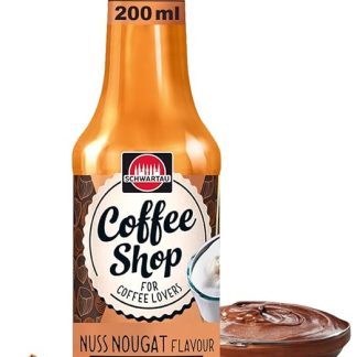 Сироп Nuss-Nougat от Schwartau Coffee Shop – бариста-качества для приготовления кофе и кофейных напитков, кофейный сироп только с натуральными ароматизаторами, 200 мл.