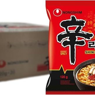 Nong Shim Noodles Shin Ramyun — острый корейский суп рамэн, 120 г, 20 шт.