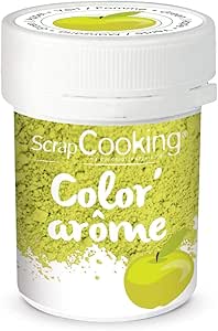 Пищевой краситель с ароматизатором - зеленый/яблочный - 10 г