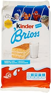 Молочный сэндвич Kinder Brioss, 10 штук, Италия
