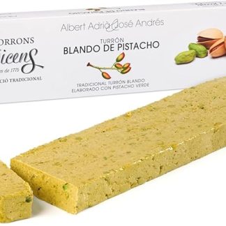 Torrons Vicens Agramunt - Коллекция Natura от Альберта Адриа и Хосе Андреса - Мягкая нуга с фисташками - 300 г / 10,58 унций (1 шт.)
