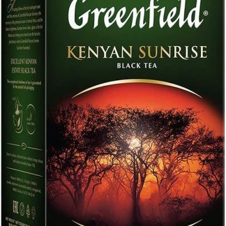 Greenfield Kenyan Sunrise | Черный листовой чай одного происхождения | Рассыпной черный чай | Кения | Кошерный | Черный чай | Кения | 200 г