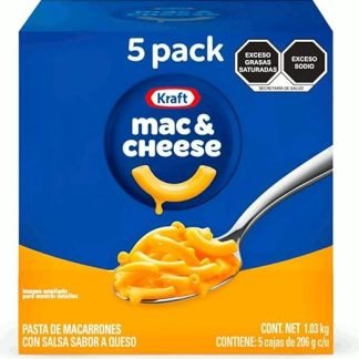 Макароны с сыром Kraft The Cheesiest, набор из 5 штук (5 упаковок по 206 г)
