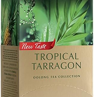 Greenfield Tropical Tarragon ароматный зеленый чай улун, матча, ананас 25 пакетиков