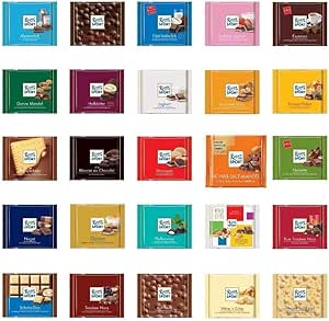 Подарочная корзина с шоколадом Ritter Sport | Набор шоколадных лакомств Ritter | Подарочная корзина с шоколадными конфетами на выбор | Ассорти из 5 контейнеров с шоколадом