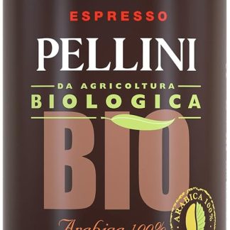 Молотый органический кофе арабика PELLINI, 100% обжаренный для моки, в банке, с ферм. 1 банка 250 г.