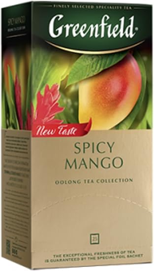 Greenfield Spicy Mango подарочный набор высококачественный ароматизированный улун с имбирем и манго 25 пакетиков