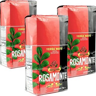 Традиционный чай мате Rosamonte, 3 кг (3 x 1 кг) - срок выдержки 12 месяцев Детокс- и энергетический напиток