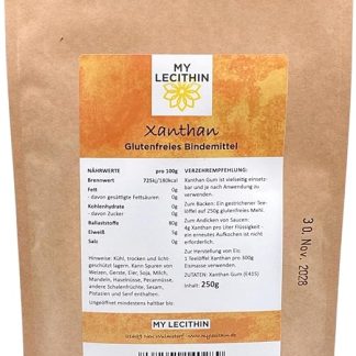 MY LECITHIN Ксантановая камедь, 250 г, безглютеновый связующий компонент, загуститель E415, веганский продукт, для выпечки и соусов