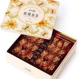 Чай улун Тегуаньинь EVTSCAN, 255 г, в подарочной коробке, 32 чайных пакетика, китайский чай Тегуаньинь Гунфу, провинция Фуцзянь, Аньси, легкий вкус, свежий зеленый аромат, для молодых мужчин.