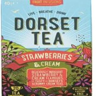Дорсетский чай со вкусом клубники и сливок, 20 пакетиков.