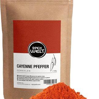 Острый порошок кайенского перца Welt (100 г) – острый перец чили для соусов, мяса, рагу, яиц, маринадов и горячего шоколада Насыщенный и острый вкус 100% натуральный, без добавок