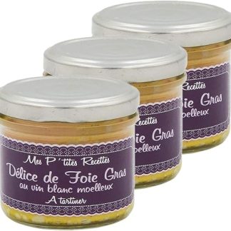 Набор из 3 баночек нежной белой печени (Франция) - Mes P'tites Recipes - 100 г