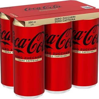 Coca-Cola — безалкогольный напиток без сахара и кофеина — упаковка из 6 бутылок по 33 мл.