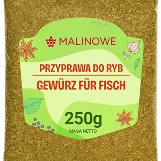 Приправа для рыбы с малиной, 250 г, натуральная, без добавок.