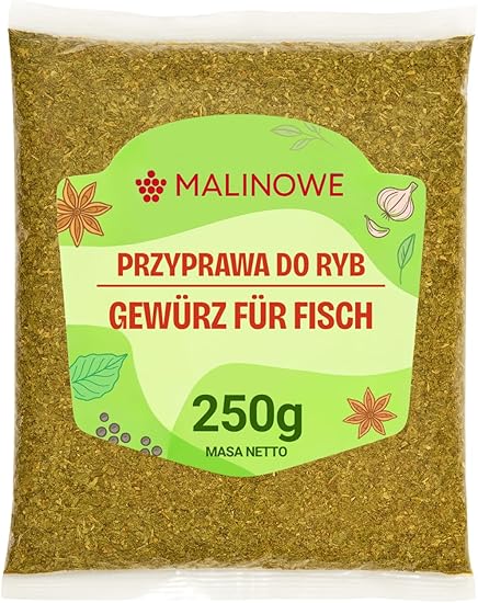 Приправа для рыбы с малиной, 250 г, натуральная, без добавок.