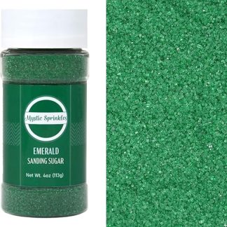 Сахарная пудра Mystic Sprinkles, бутылочки по 113 мл (изумрудно-зеленая).