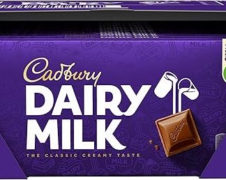 Шоколад Cadbury Dairy Milk – сливочный молочный шоколад – восхитительные конфеты со сладким, насыщенным вкусом – Dairy Milk, 17 x 180 г