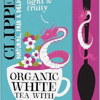 Белый органический чай с малиной, 34 г (20 x 1,7 г) - Clipper