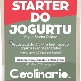 Закваска для йогурта Coolinario с пробиотиками (5 x 1 г) Бактериальные культуры Вкусная, кремовая Без ГМО, без глютена Халяль, Кошерный