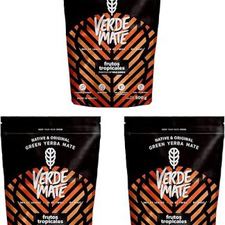Зеленый мате с тропическими фруктами 1,5 кг (3 x 500 г) | Бодрящий мате с тропическими фруктами 1500 г | Мягкий вкус | Натуральный кофеин | Чай мате из Бразилии | 1500 г